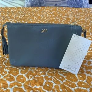 NWT blue/gray Freshly Picked zip pouch